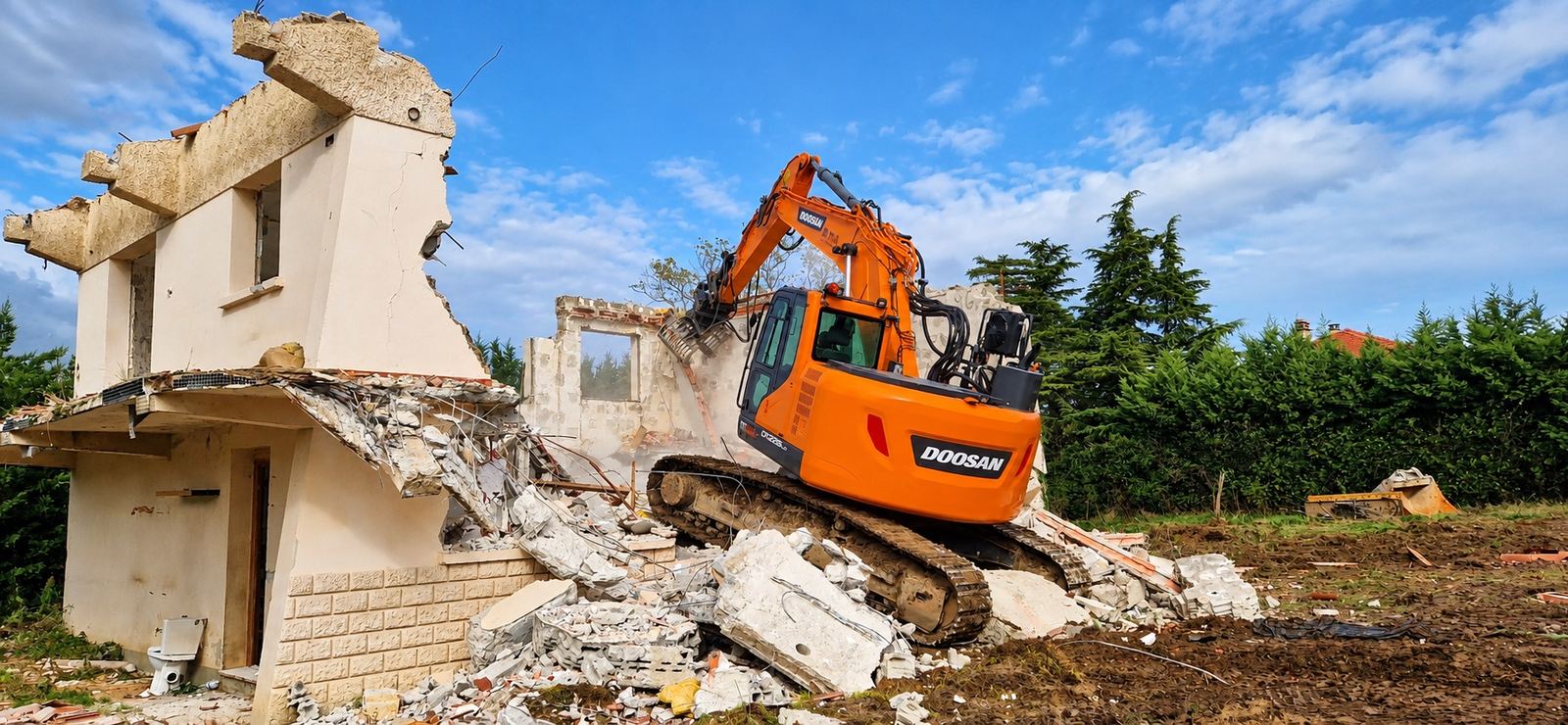 Démolition chantier
